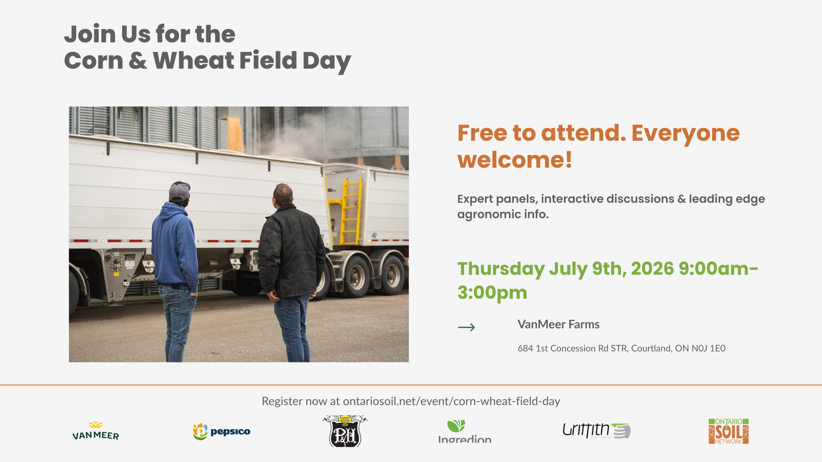 Facebook Post – Join Us for the Corn & Wheat Field Day
